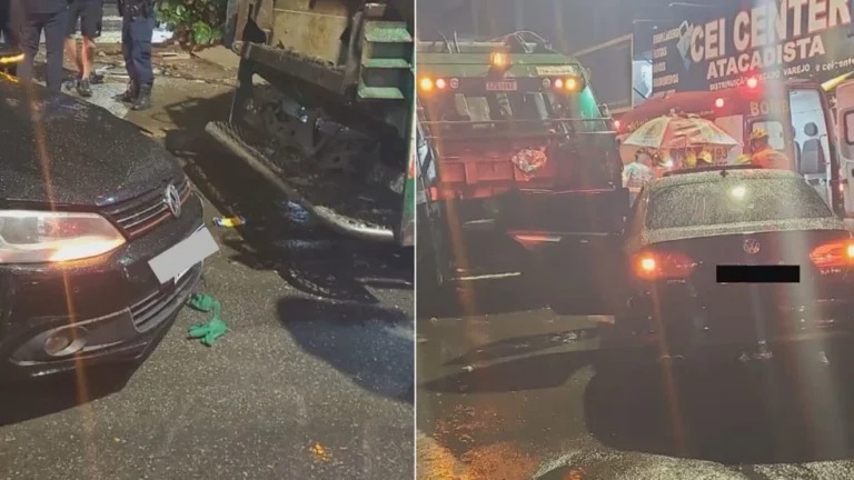 Motorista embriagado é preso após atropelar gari que trabalhava no DF; veja VÍDEO