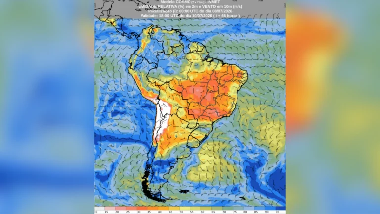 Baixa umidade avança no Nordeste e frio aumenta no Sudeste; veja previsão