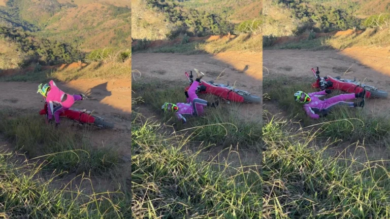 Juliette mostra tombo de moto e brinca: “Especialista em cair parada”