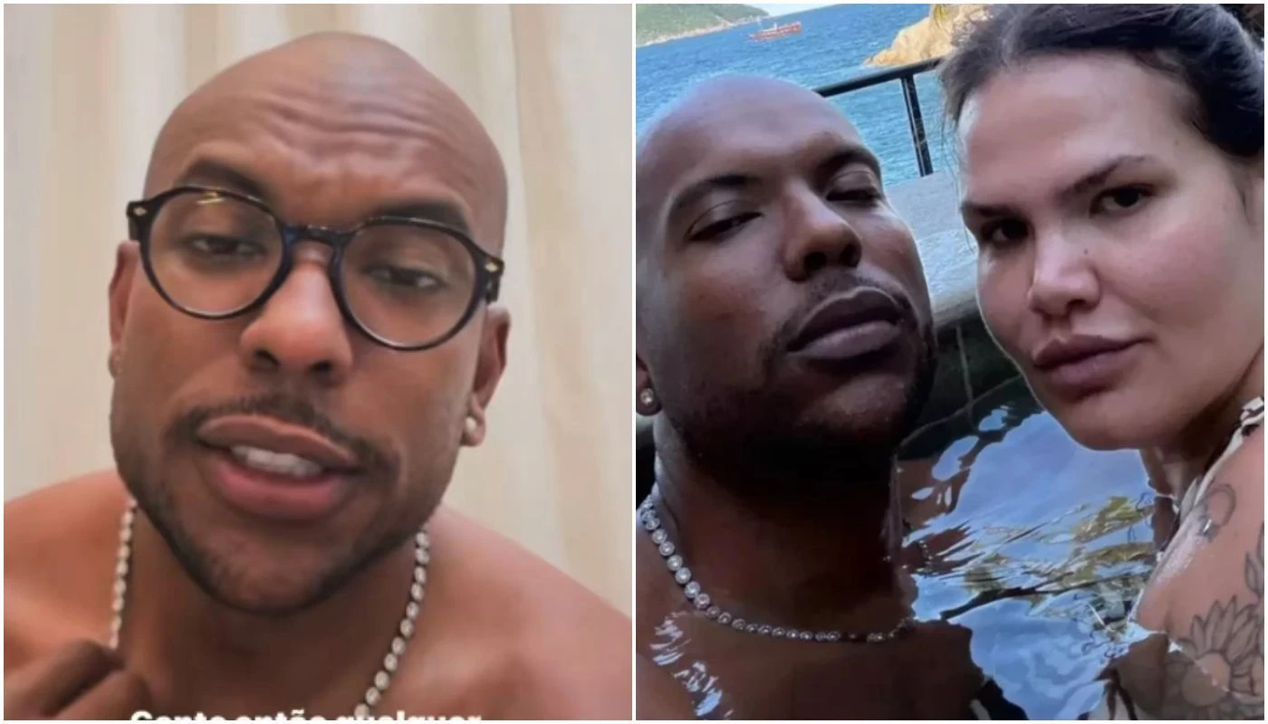 Ex-marido de Thais Carla esclarece suposto fetiche em mulheres gordas