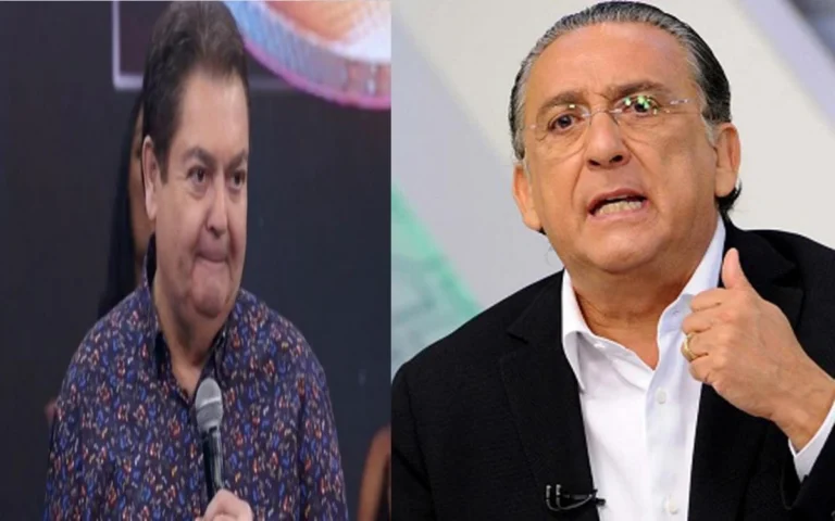 Faustão faz pedido ousado a Galvão Bueno e deixa web intrigada