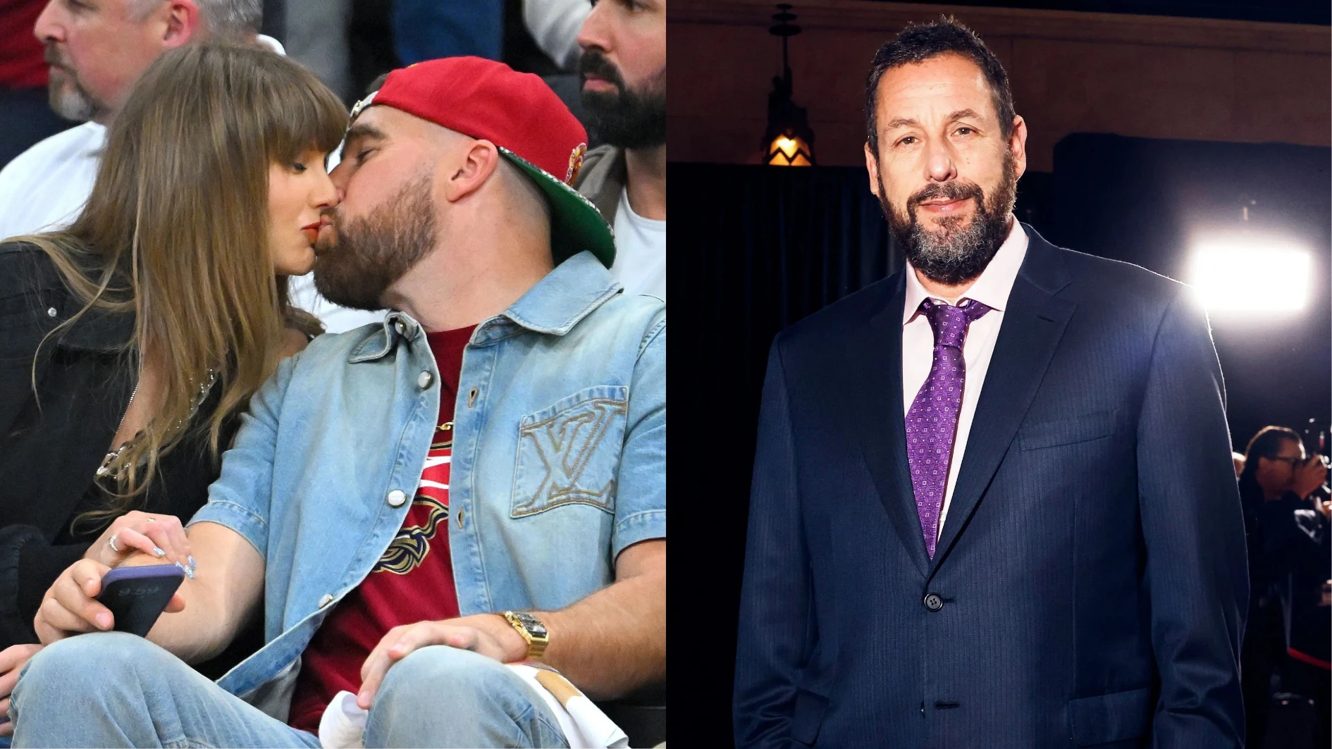 Taylor Swift e Travis Kelce recebem conselho de Adam Sandler; saiba qual