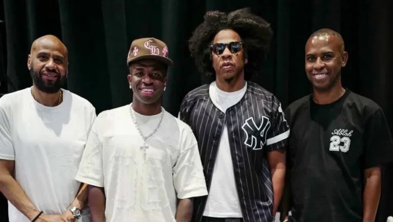 Vini Jr. posa com Jay-Z; qual a relação entre eles?