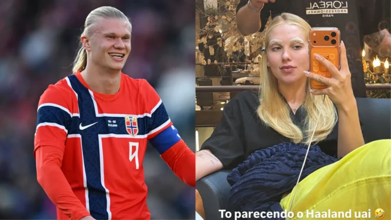 Virginia se compara ao jogador Haaland após retocar visual