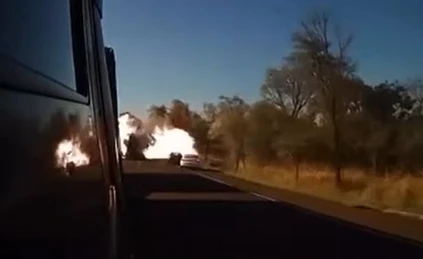 Vídeo: Batida seguida de explosão deixa quatro mortos na BR-163, em MS