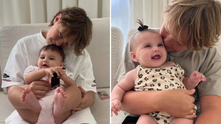 Amanda Kimberlly celebra aniversário de Davi Lucca com fotos ao lado de sua filha Helena