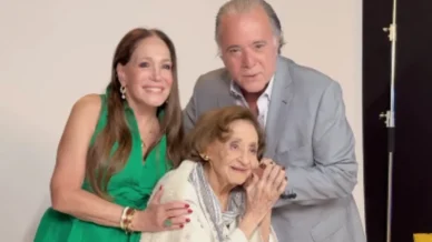 Laura Cardoso reencontrou estrelas da TV em gravação recente