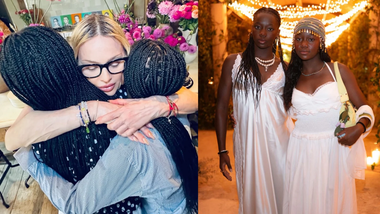 Madonna celebra aniversário de 14 anos das filhas gêmeas Stella e Estere