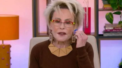 Ana Maria Braga sofre lesão grave nos olhos e faz alerta ao vivo: 'Levantei chorando'