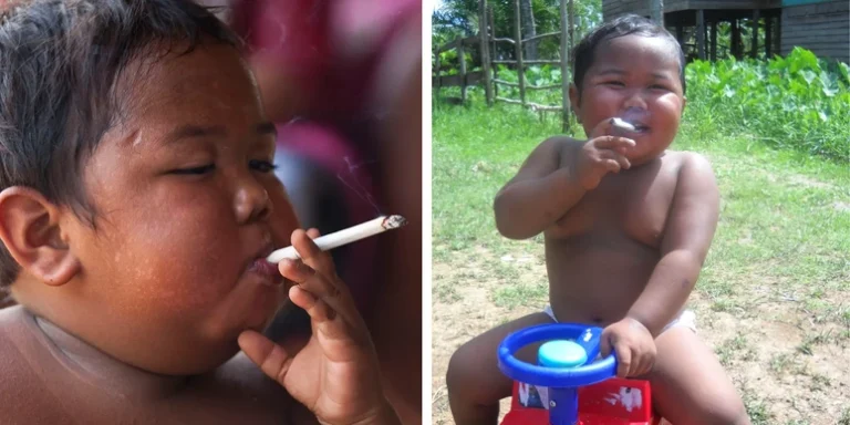 Lembra dele? O que aconteceu com o bebê que fumava 40 cigarros por dia