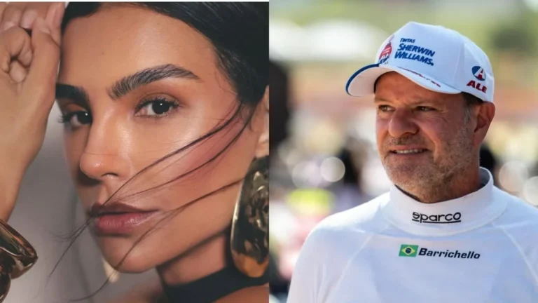 Cíntia Chagas confirma namoro com o piloto Rubens Barrichello