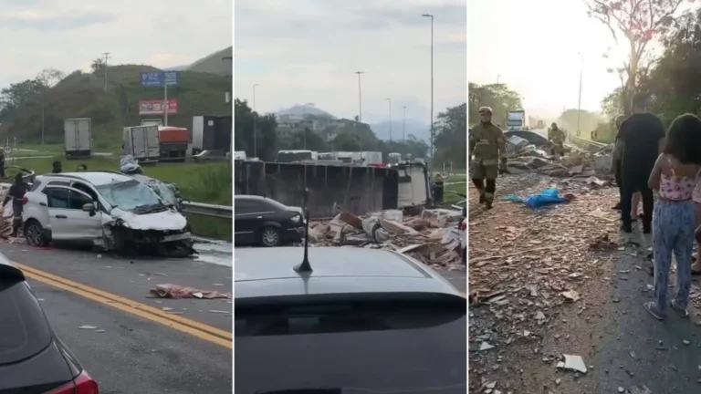 Cinco pessoas morrem em acidente entre veículos na BR-393, no RJ