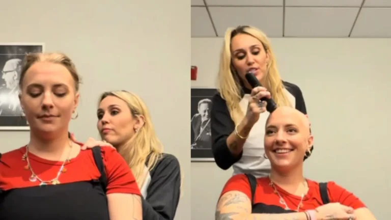 Miley Cyrus compartilha momento especial com fã que enfrenta um câncer