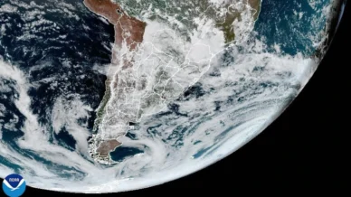 Ciclone extratropical provoca fortes ventos no litoral do Sul e do Sudeste