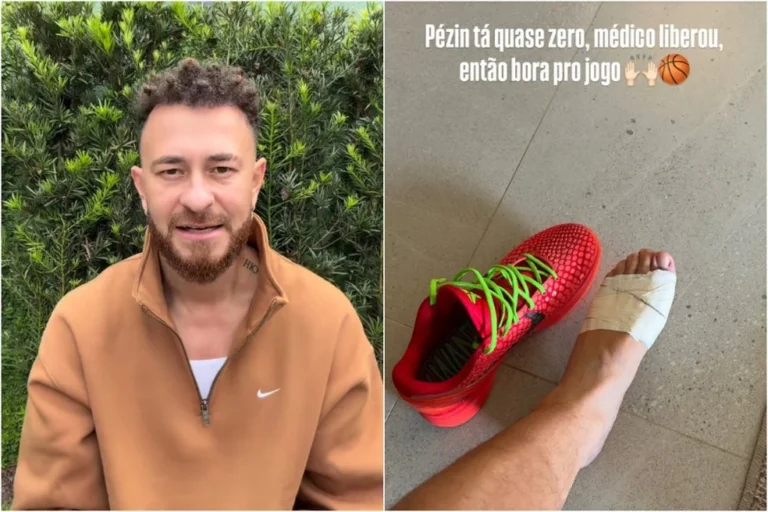 Fred Bruno diz que pé está ‘quase zero’ após lesão causada por tiro de arma de deputado em SP